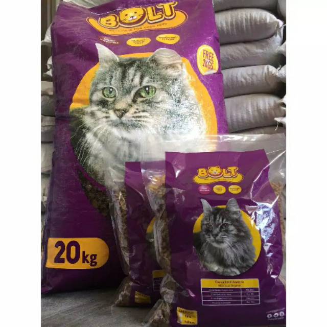 Makanan Kucing Bolt 20kg Rasa Ikan Tuna Shopee Indonesia