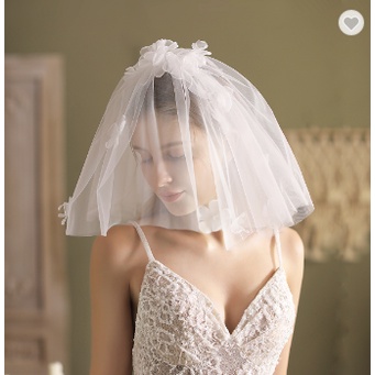 Bridal Flower Birdcage Veil Face Soft Tulle Hair Accessories Veils Mini Wedding Bride Hat