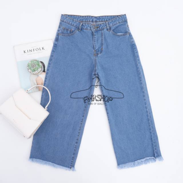 FWR - 27-34 Kulot Jeans Fringe zefanya