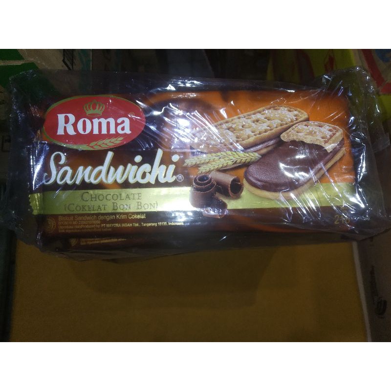 

Roma sandwich coklat 216gr coklat bon bon