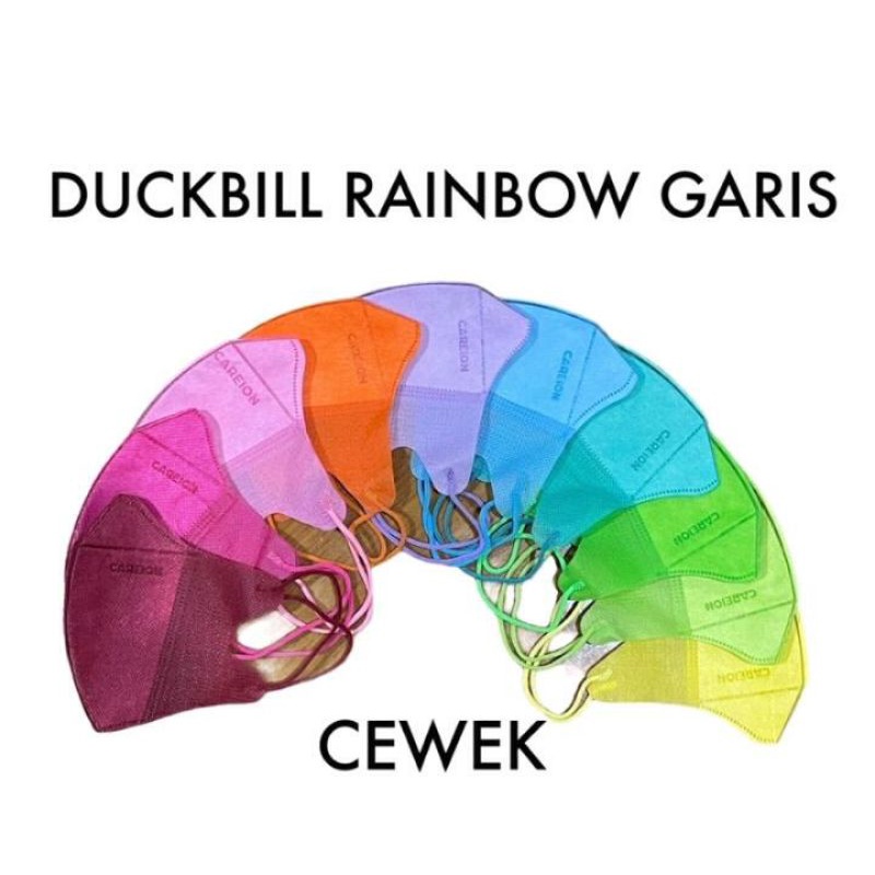 MASKER DUCKBILL WARNA WARNI ECER