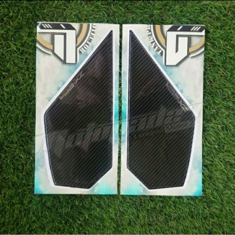 Stiker resin timbul carbon sidepad tanki samping kawasaki ZX25R