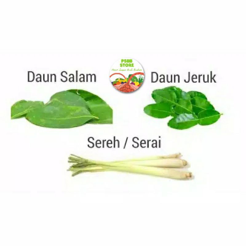 

PASAR GUBENG - Rempah rempah - Daun Salam / Daun Jeruk / Sereh - Per Bungkus