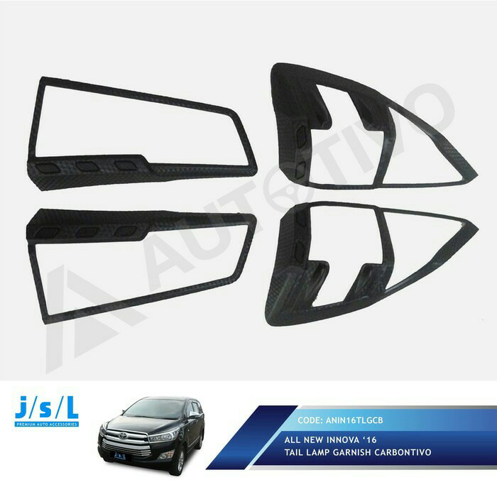 Garnish Belakang Innova Reborn/Garnish Lampu Belakang Karbon