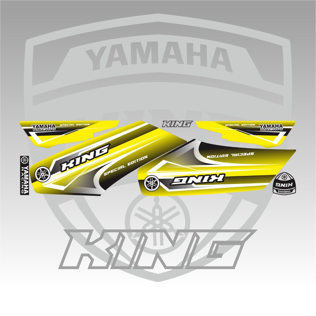 STRIPING VARIASI RX KING VARIASI SIMPLE KUNING #INDIGO01