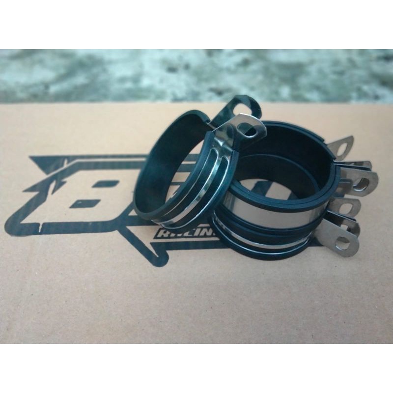 klem knalpot racing model wrx braket knalpot racing ukuran 3,5inc