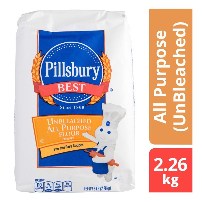 

BISA COD Pillsbury Best Enriched All Purpose Flour (UnBleached) 2.26kg - Tepung