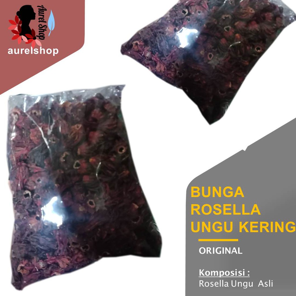

Bunga Rosella Ungu Kering/ Rosela/ Hibiscus sabdariffa