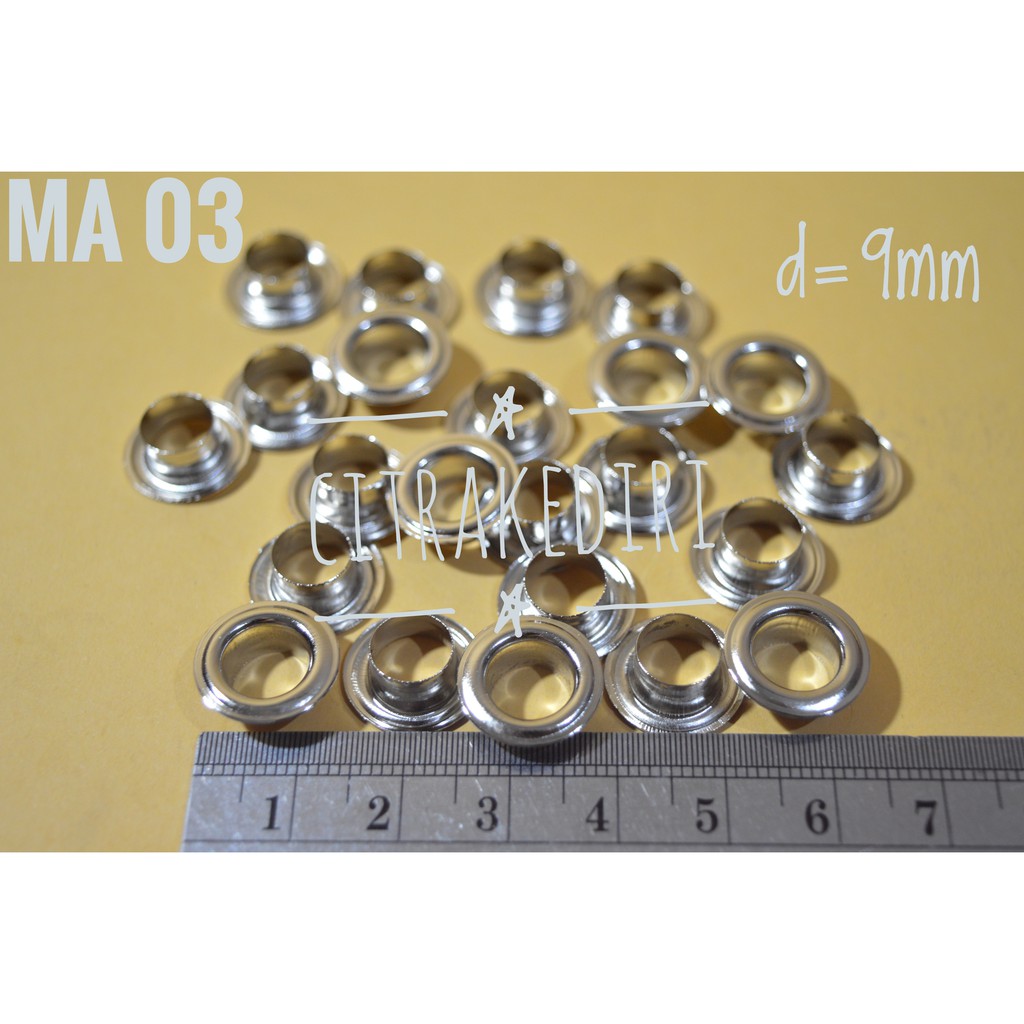 Mata Ayam/ Mata Sapi + ring 9 mm( 20 biji )