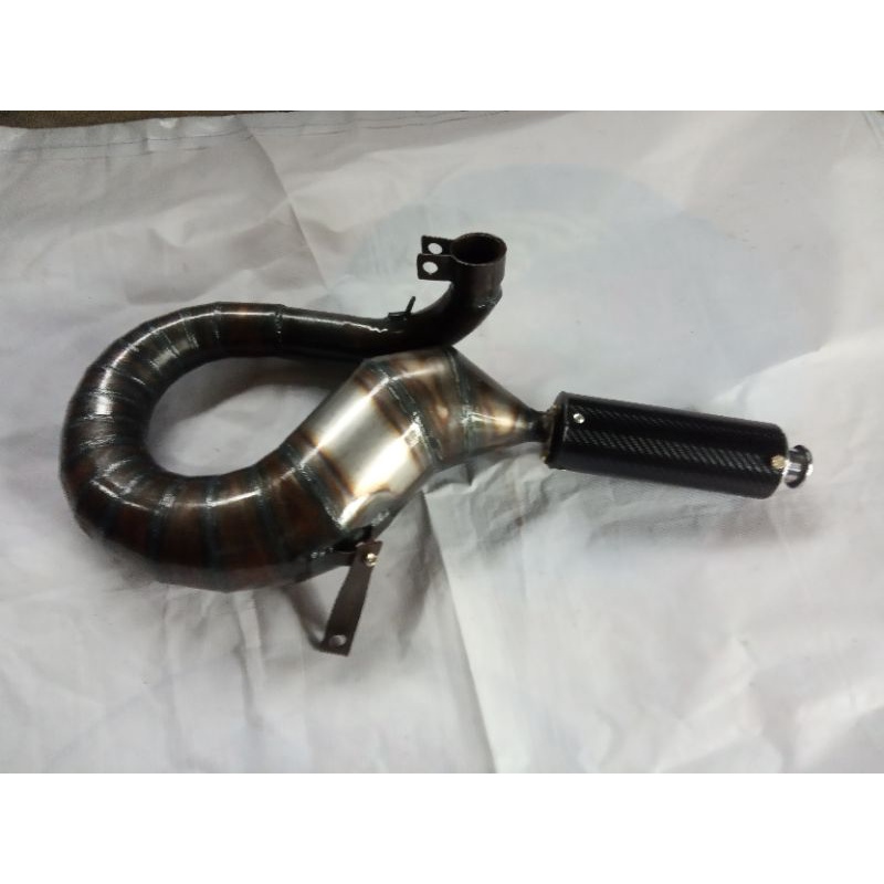 knalpot standar racing vespa silancer carbon by c'minx