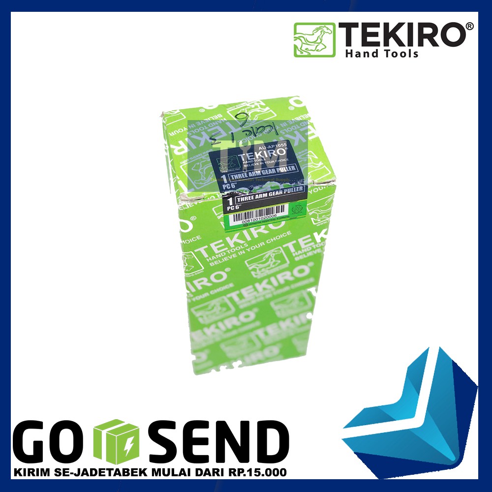 TEKIRO Treker Kaki 3 ukuran 6 INCH / Three Arm Gear Puller 6&quot;