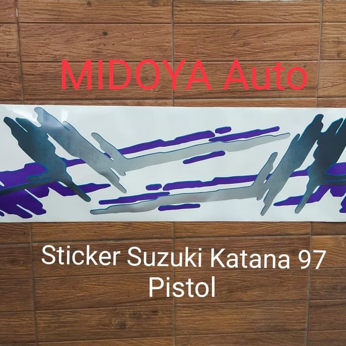 Onderdil Mobil Sticker Stiker Body Suzuki Katana Tahun 1997 Pistol 1set