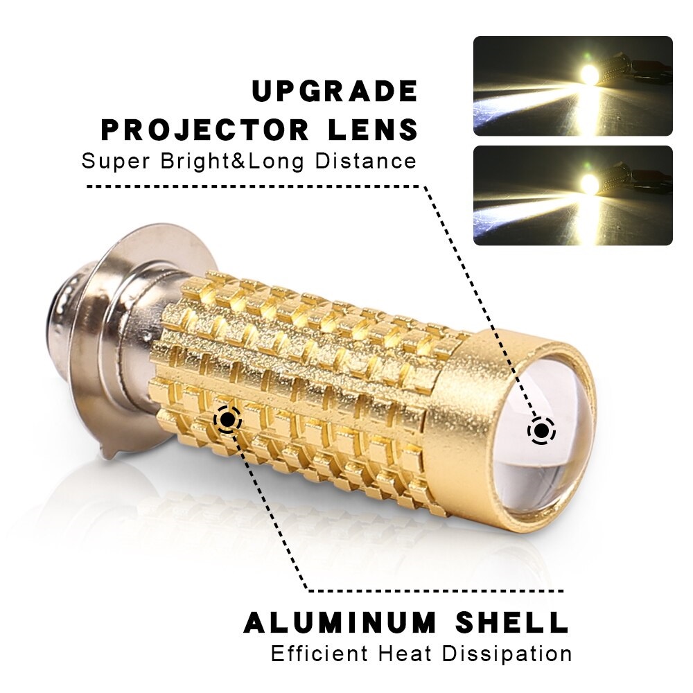 Lampu LED Utama H6 Motor Laser Supersonic Headlamp AC DC MotoLED AutoLED Bebek Matik Universal Matik-1