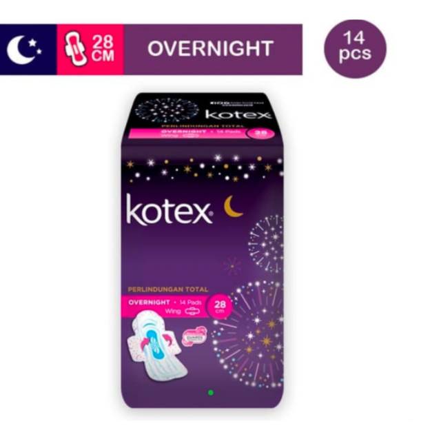 Kotex Overnight 28cm Wing 14pands