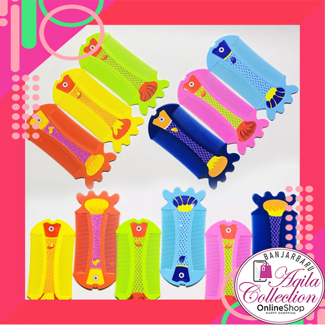 HAIR COMD QING XING SISIR KUTU  MOTIF IKAN