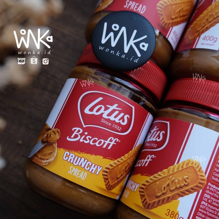 Lotus Crunchy Spread - Selai Speculoos 380 gr - Biscoff Caramel Cookie