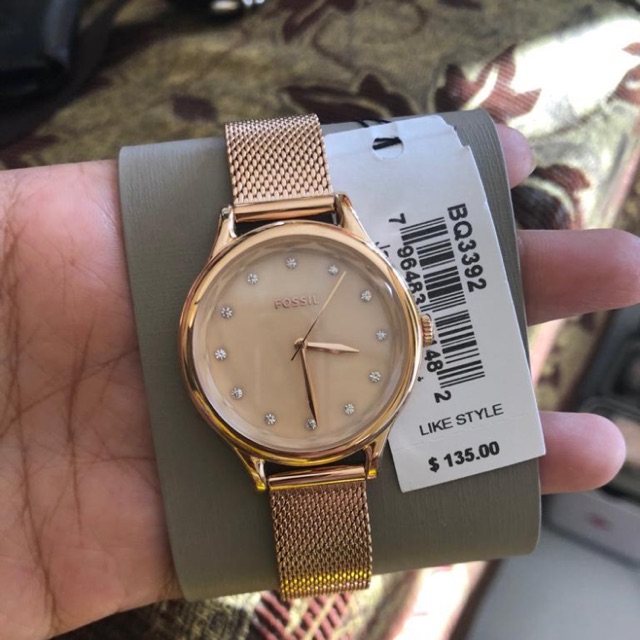 Jam Tangan Wanita Fossil BQ3392 Rosegold