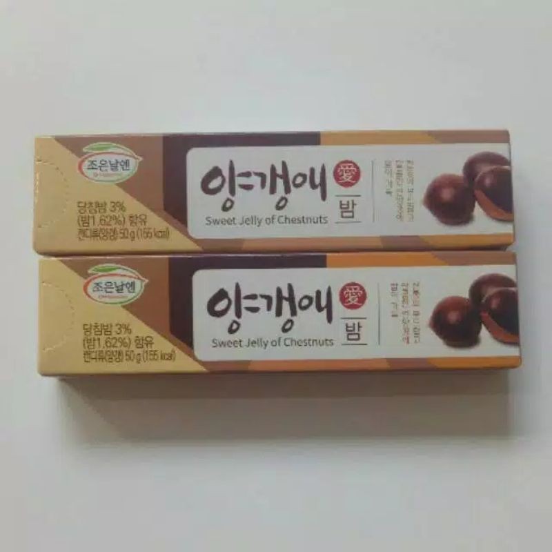 

Sweet Jelly-Chestnut - Nougat Rasa Kacang Kastanye 50gram Snack Korean
