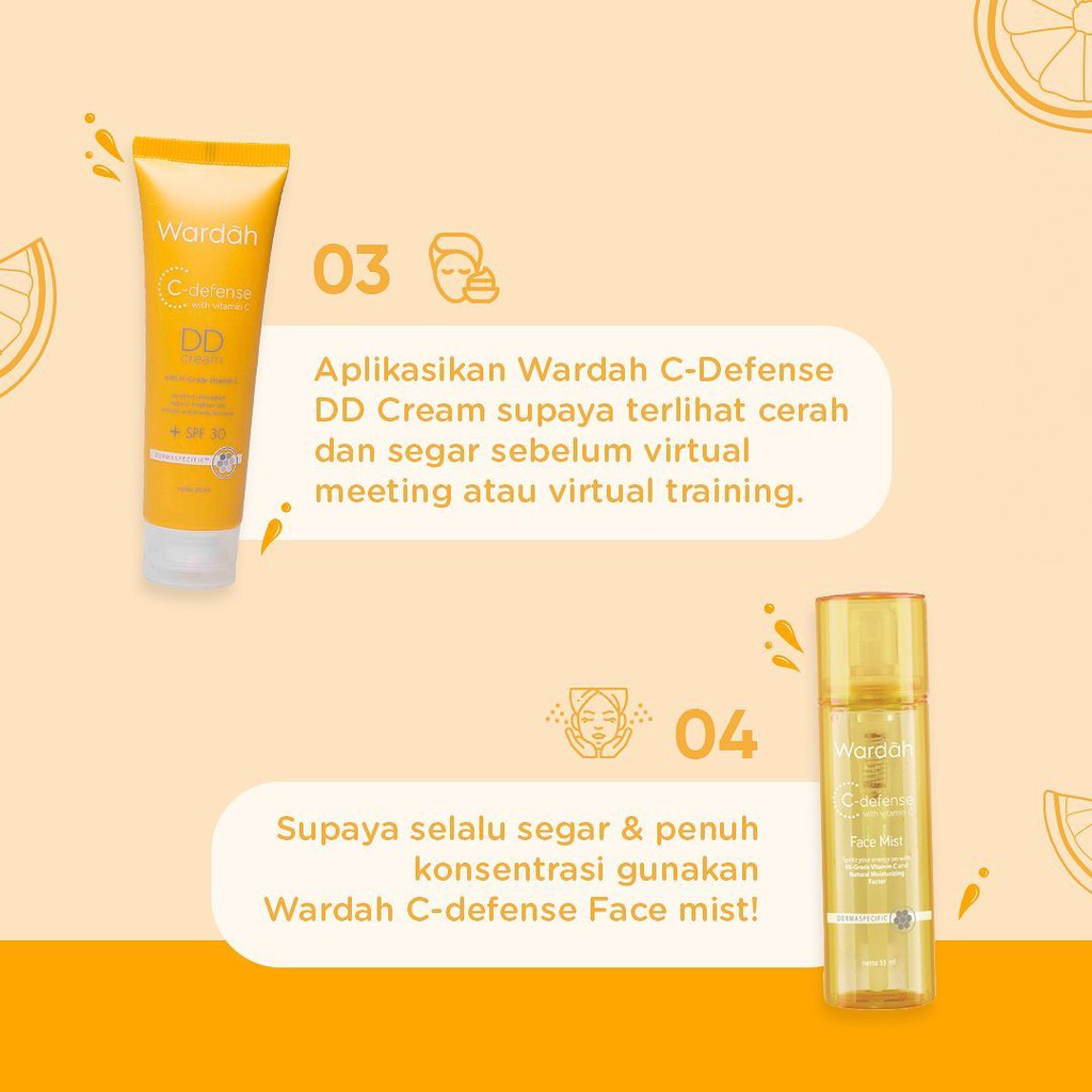 Wardah C-Defense DD Cream Light and Natural 20ml