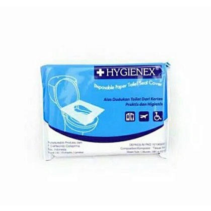 HYGIENEX - Kertas Alas Dudukan Kloset Toilet Paper Cover Closet HYGIENEX Travel 1 pak (10 lembar)