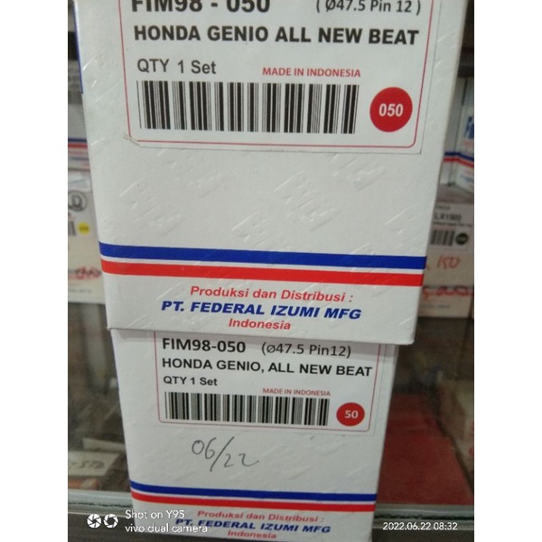 piston kit fim honda genio