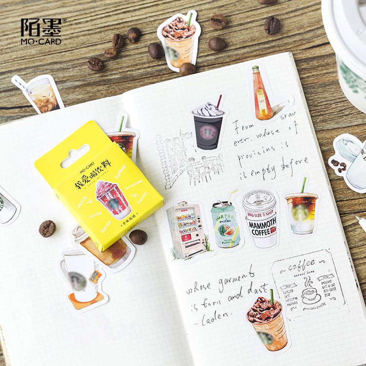 

Sticker "I Love Drinks" For DIY Scrapbook, Planner, Journal