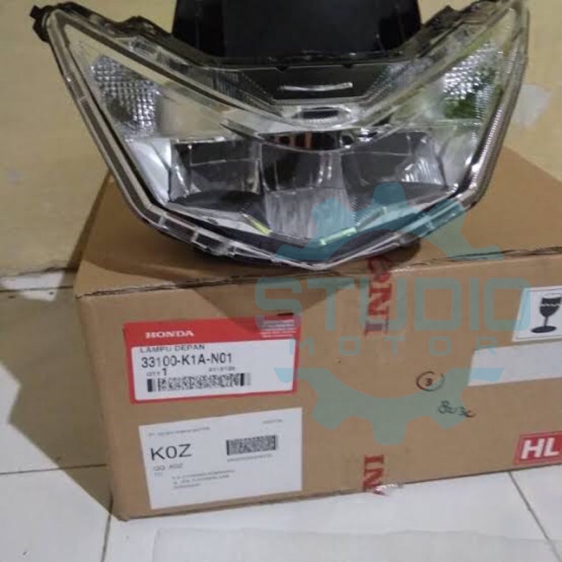 33100K1AN01 Reflektor LED Lampu Depan Light Assy Head BeAT 2020 Street Deluxe K1A 33100-K1A-N01