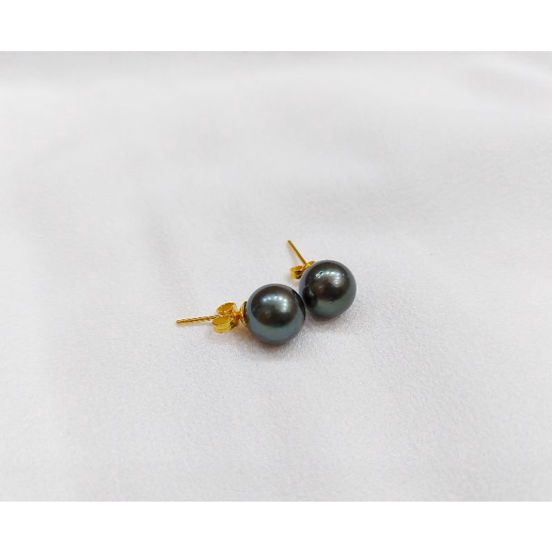 Giwang Emas Mutiara Air Laut Asli