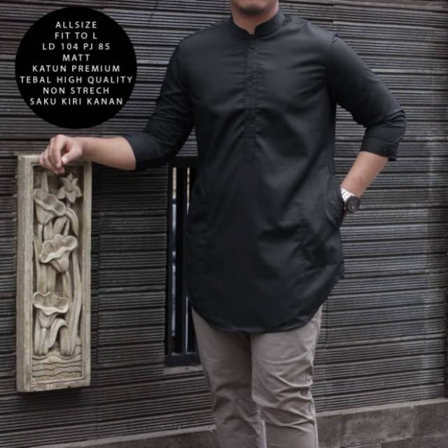 BAJU MUSLIM FASHION MUSLIM KEMEJA KOKO PRIA LENGAN PENDEK POLOS MURAH BEST SELLER KOKO SALMAN GE9