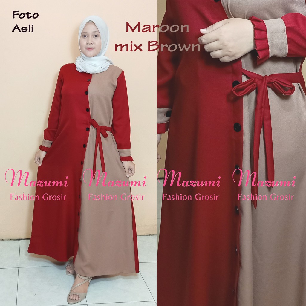 COD [ MFG ] ATINA DRESS BAJU GAMIS WANITA CASUAL PESTA KEKINIAN BAJU GAMIS LEBARAN MURAH TERLARIS