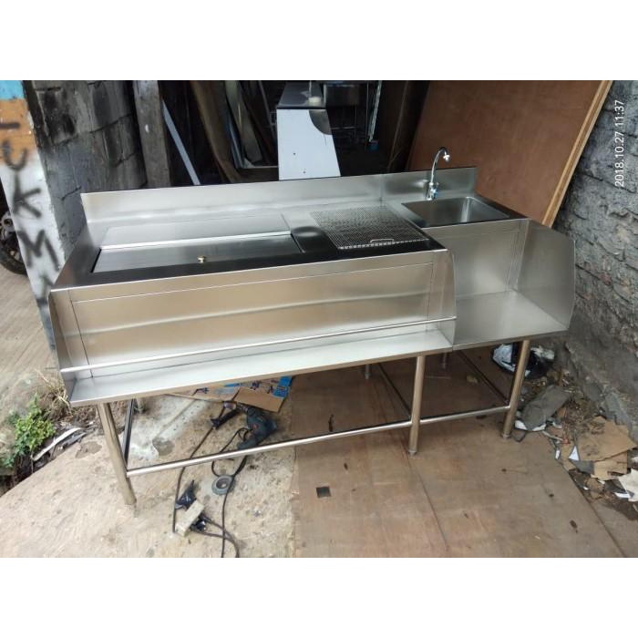 Sendok Cocktail Station Stainless With Sink Bar Station