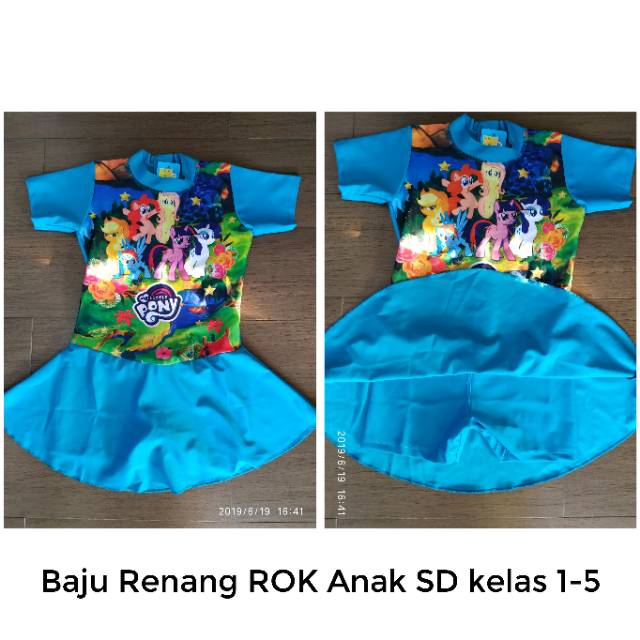 BAJU RENANG ROK ANAK TK SD Gambar