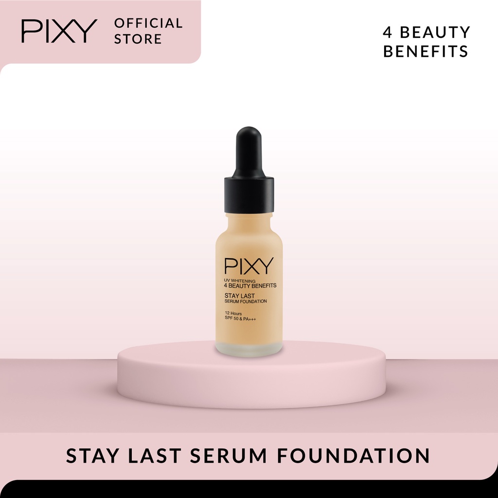 PIXY Stay Last Serum Foundation 4 Beauty Benefits 04 Golden Tan