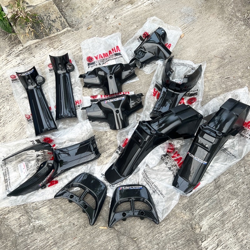 cover body F1zr full original YAMAHA custom carbon Visor 125Zr cover kontak F1zr Begel fizR spakbor 