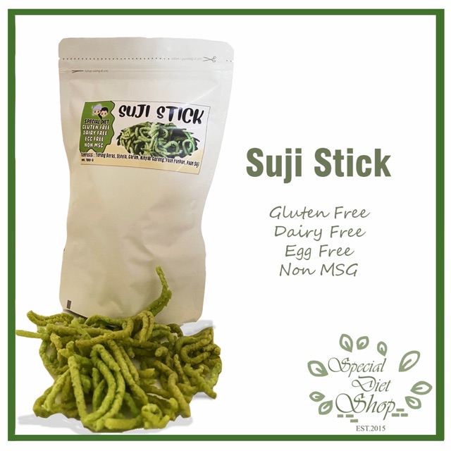 

SUJI PANDAN STICK GLUTEN FREE|EGG FREE|MSG FREE| SNACK AUTISME