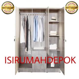  Lemari  Pakaian Baju  Gamis  Gantung  3 Pintu Modern Minimalis 