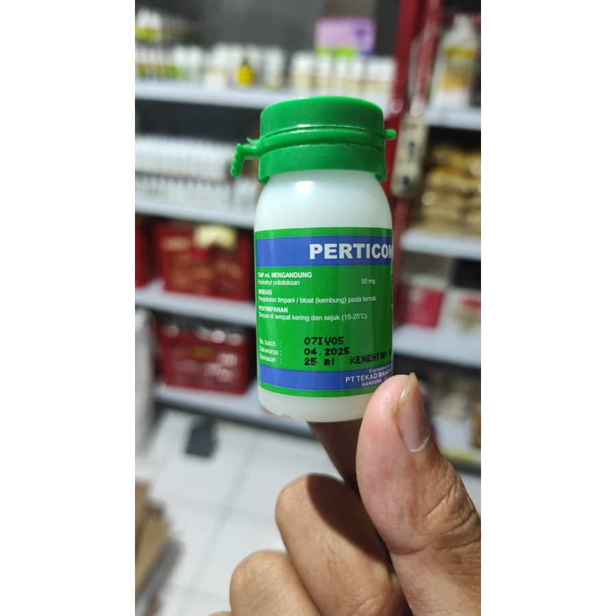 PERTICONE 50 | Obat Kembung Sapi Kambing Domba Kuda Kerbau Kelinci (Induk &amp; Anak) | Nama Baru Permethyl 5% | Apoternak