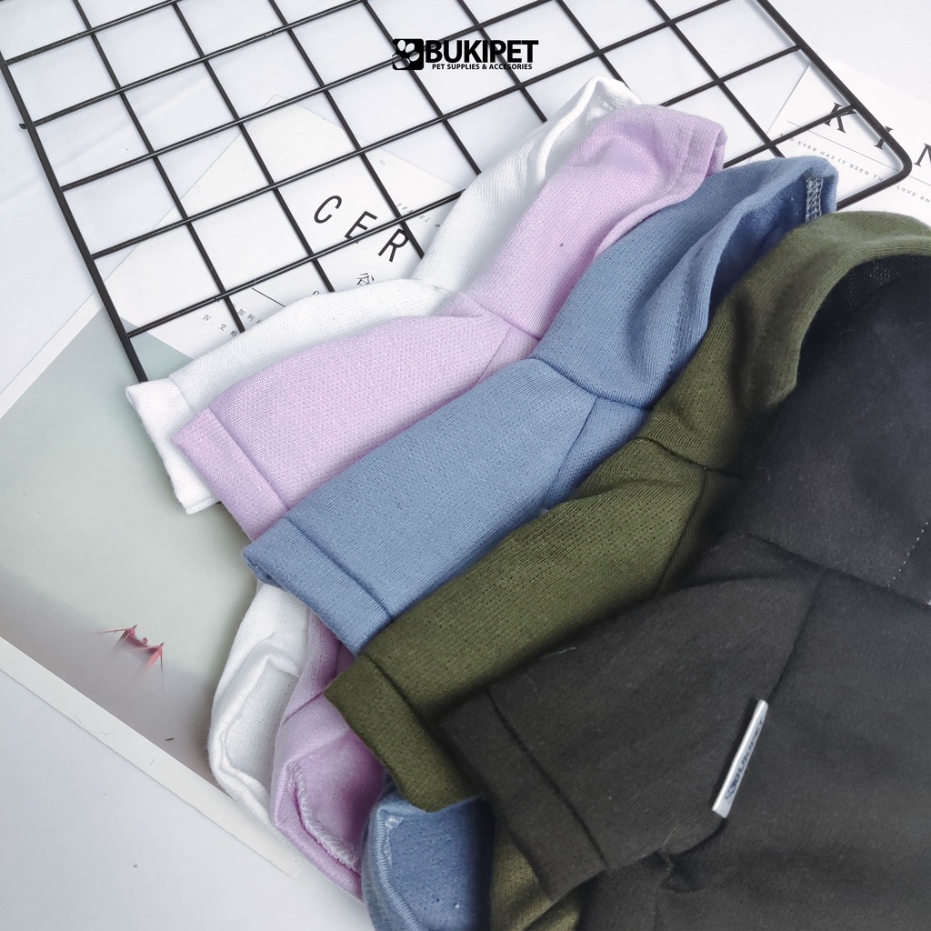 baju kucing anjing kelinci monyet lucu cowok cewek aksesoris hewan kecil  - BUKIPET JUMPER HOODIE
