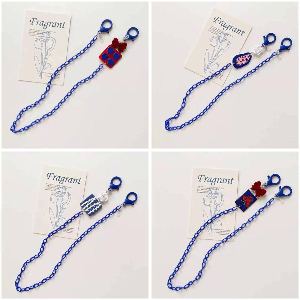 R-flower Acrylic Lanyard Wanita Rose Rantai Kacamata &amp; Lanyards Tali Kacamata Rantai Kacamata Sunglasses Chain