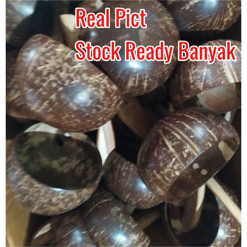 Gayung Batok Kelapa Besar - Gayung Kayu Klasik Tradisional - Siwur Siraman Tempurung