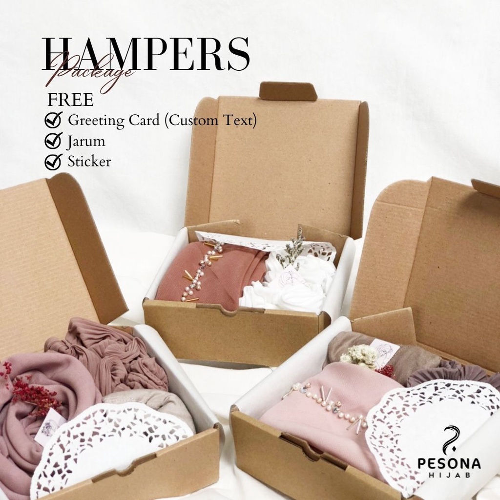 

GIFTBOX HAMPERS HADIAH- HAMPERS HIJAB MURAH - GIFT BOX by pesonahijab