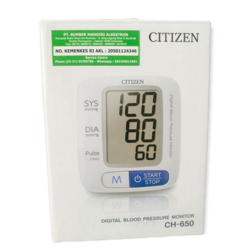 Tensimeter Digital Citizen CH 650 / Tensi digital pergelangan tangan