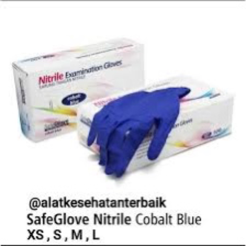 HANDSCON SAFEGLOVE NITRILE WARNA BOX / SARUNG TANGAN NITRILE