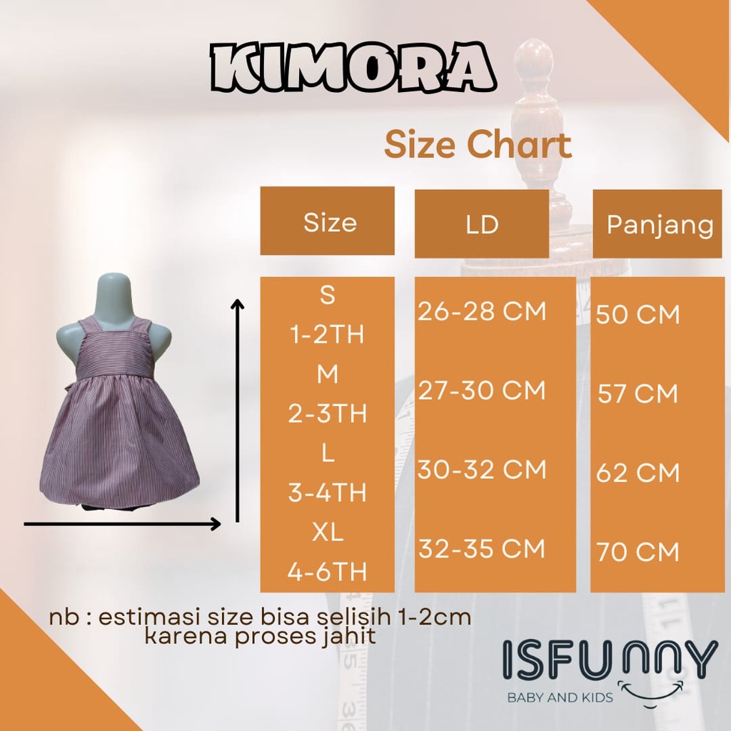 BabyGiggles - ISFunny Kimora Dress / Dress Anak Perempuan