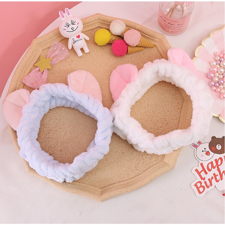 BANDO BANDANA MANDI WANITA KOREA DEWASA ANAK PEREMPUAN MOTIF KUPING AKSESORIES RAMBUT WANITA DEWASA MX2329 PART 3