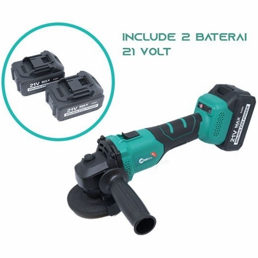 Mesin Gerinda Baterai Cordless Angle Grinder 21v Mailtank SH 221