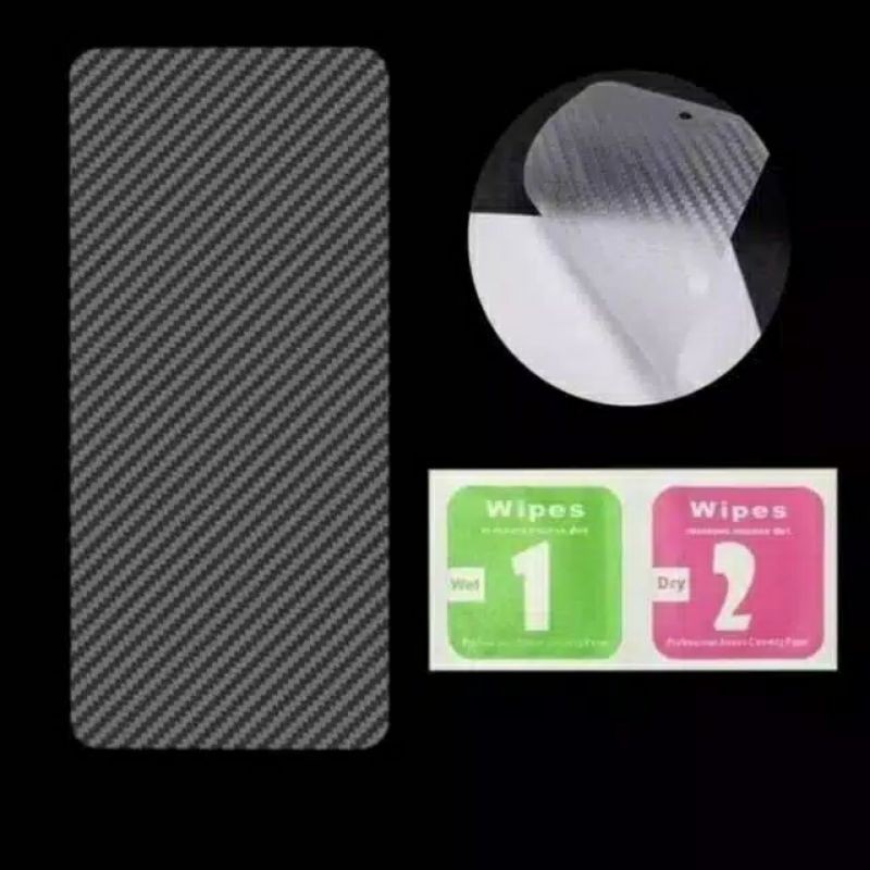 PROMO Garskin Carbon 3D SAMSUNG A02 Back Skin Transpan Ptotector