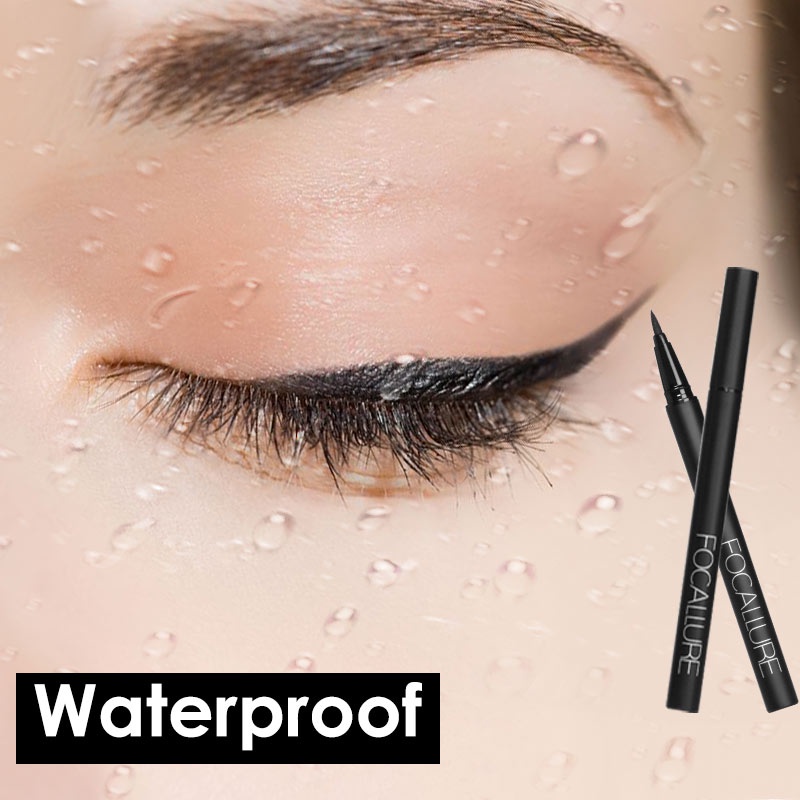 FOCALLURE Waterproof Eyeliner Black Eyeliner Tahan Lama Tahan Air (BPOM &amp; 100%ORI)