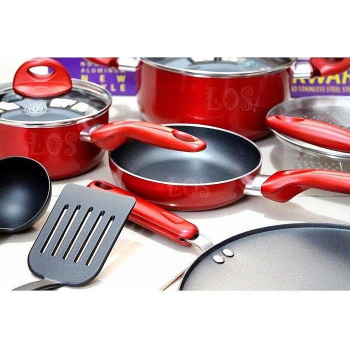 Distributor Panci Supra 12 Pcs Panci Set Supra 12 Pcs Rosemary Premium Cookware Set