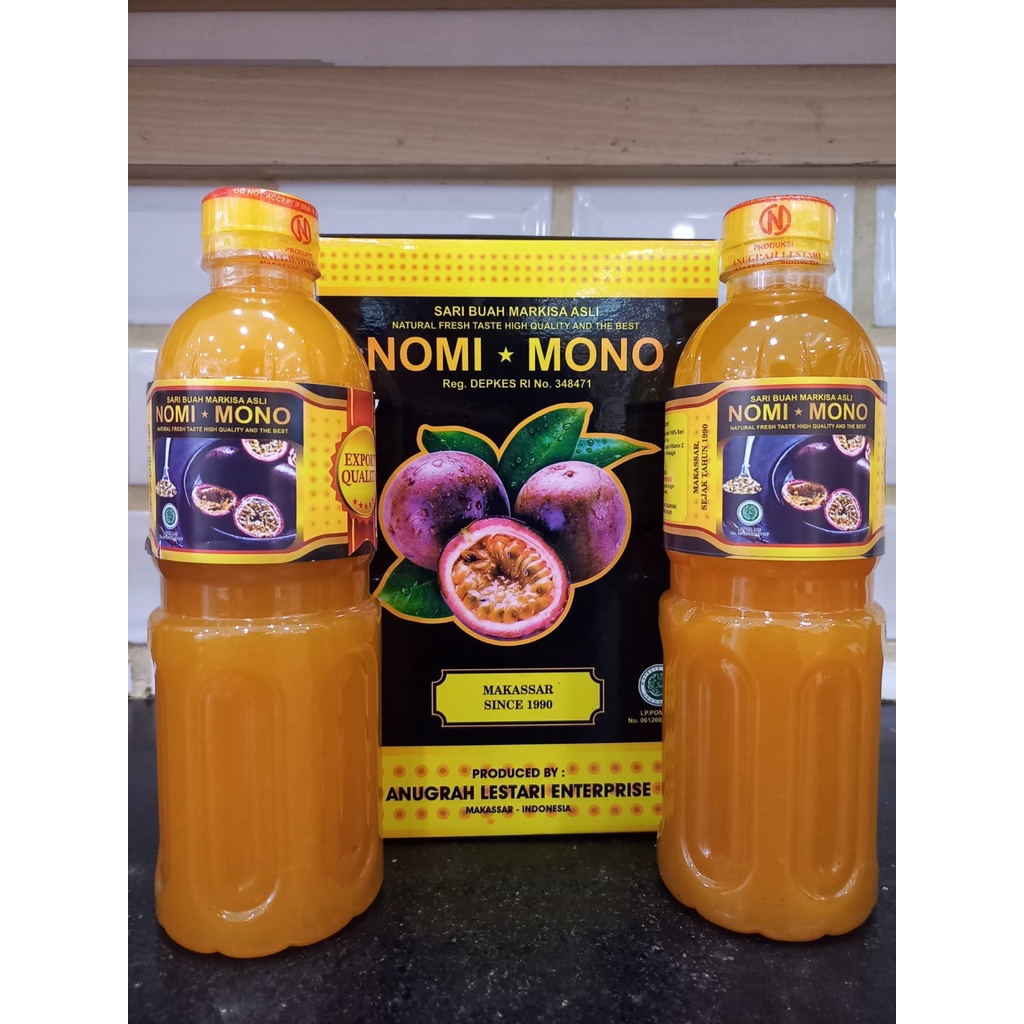 

Sirup Markisa Asli Nomi Mono Oleh Oleh Khas Makassar 2 botol 485ml